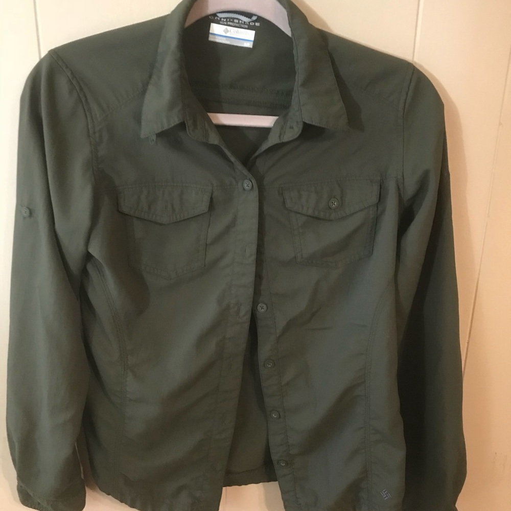 Columbia long sleeve sun protection button down